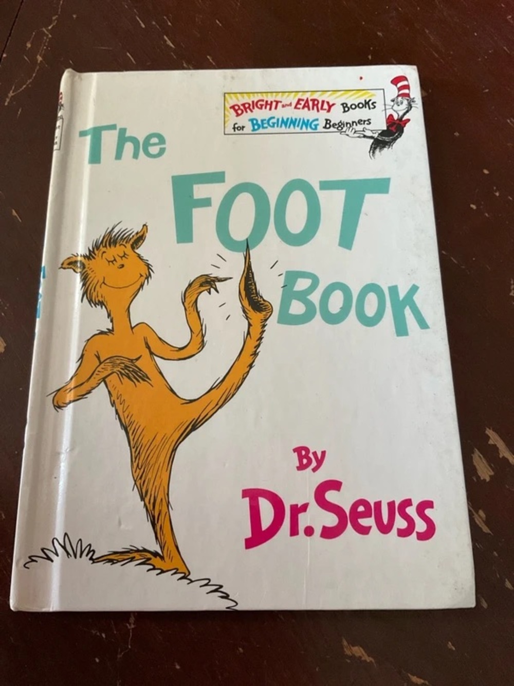 Dr. Seuss The Foot Book - White Cover with Teal and Pink Accents